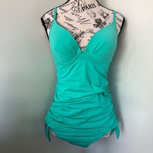 Skye Swimwear Turquoise Tankini Large